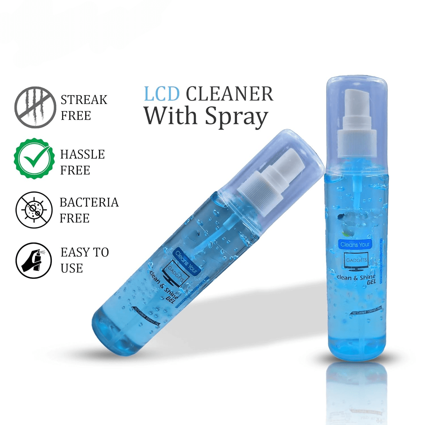 Screen Cleaner Spray Bottle (100ml) -for LCD & LED TV, Monitor, Mobile, Laptop, Tab, MacBook, Camera Lenses, Mica Sheets