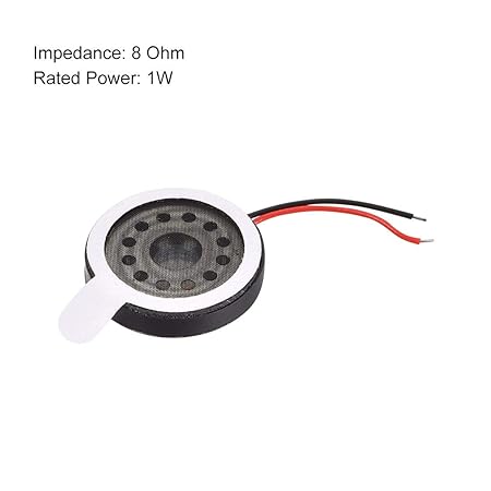 1W 8 Ohm 16mm Dia Audio Speaker with Wire for Mobile Phones