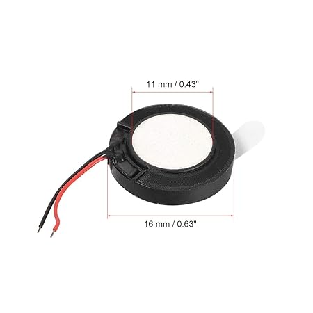 1W 8 Ohm 16mm Dia Audio Speaker with Wire for Mobile Phones