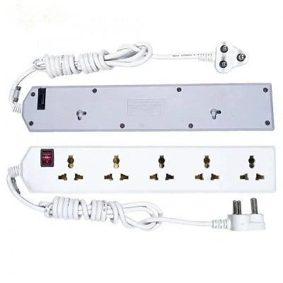 Spike 5+1 Way | Extension Board/Cord, Multi Socket Spike Guard