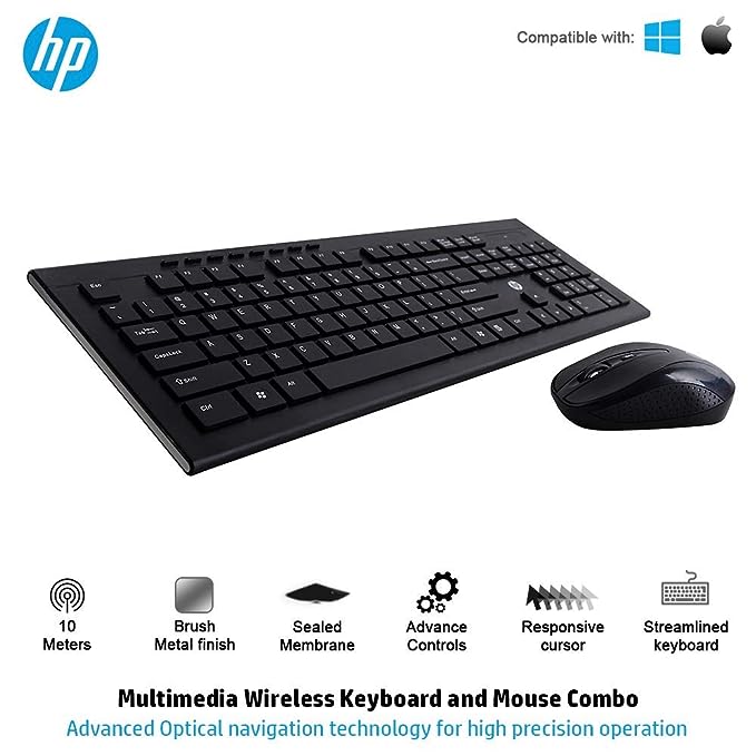 HP Wireless Keyboard & Mouse Combo HP 440+891 (Black)