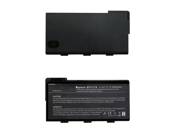 Lappy Power Laptop Battery For HCL MSI BTY-L74 MSI CX720, CX500-404X, CX600, A6000 Laptops , 11.1V 6 Cells 4400mAh Compatible
