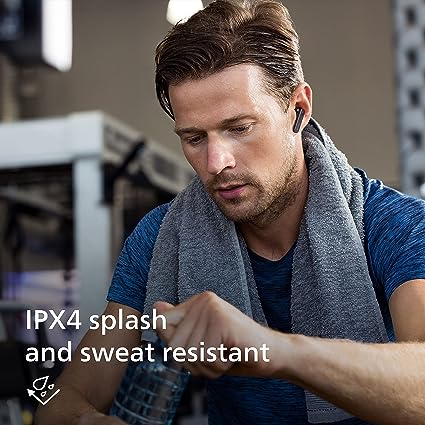 Philips TWS TAT3225 Earbuds, 24H Playtime, IPX4, 13mm Drivers