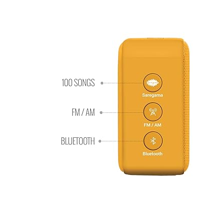 Saregama Carvaan Mini 2.0 Gurbani- Music Player with Bluetooth/FM/AM/AUX (Saffron Orange)
