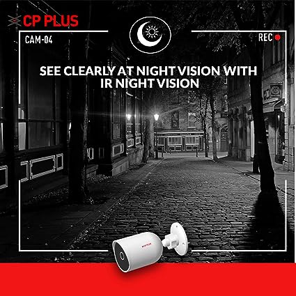 CP PLUS CP-V41A 4MP Wireless Security Wi-Fi Camera (White)