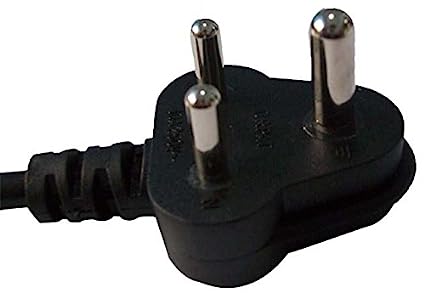 Champion 3 Pin Power Cable Cord for 2 Pin Laptop /Camera/Printer/Adapter/Charger ,1.5 Meter (Black)