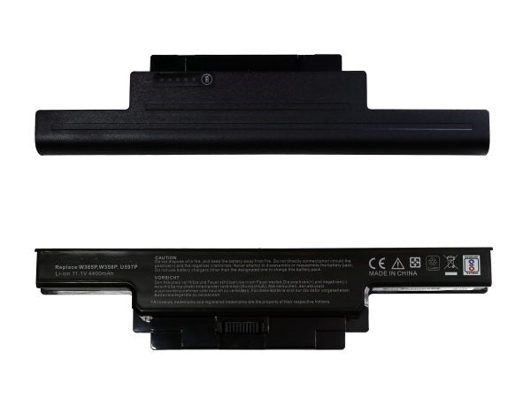 Lappy Power Laptop Battery For Dell 1450 Studio 1457, 1458, 1558R Series Laptops , 11.1V 6 Cells 4400mAh Compatible