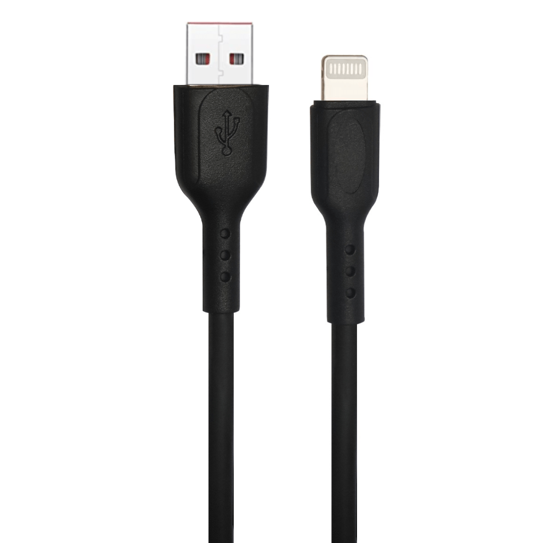 Champion USB to Lightning 3Amp Data Sync & Charging Cable Braided for all Apple & Lightning Port Devices (Black)