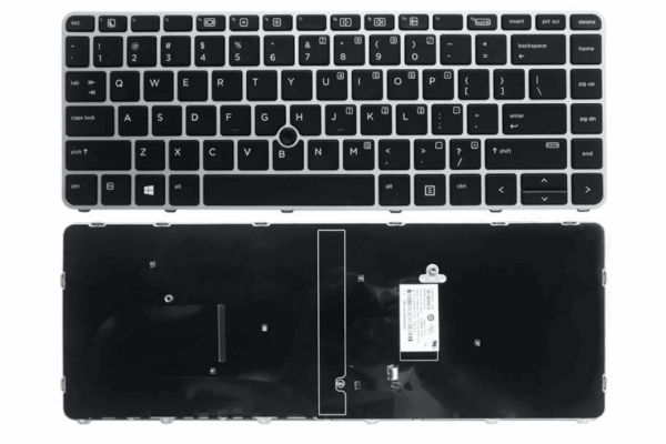 Laptop Keyboard for HP EliteBook 840 G3, 848 G3, 745 G4 Laptops With Silver Frame