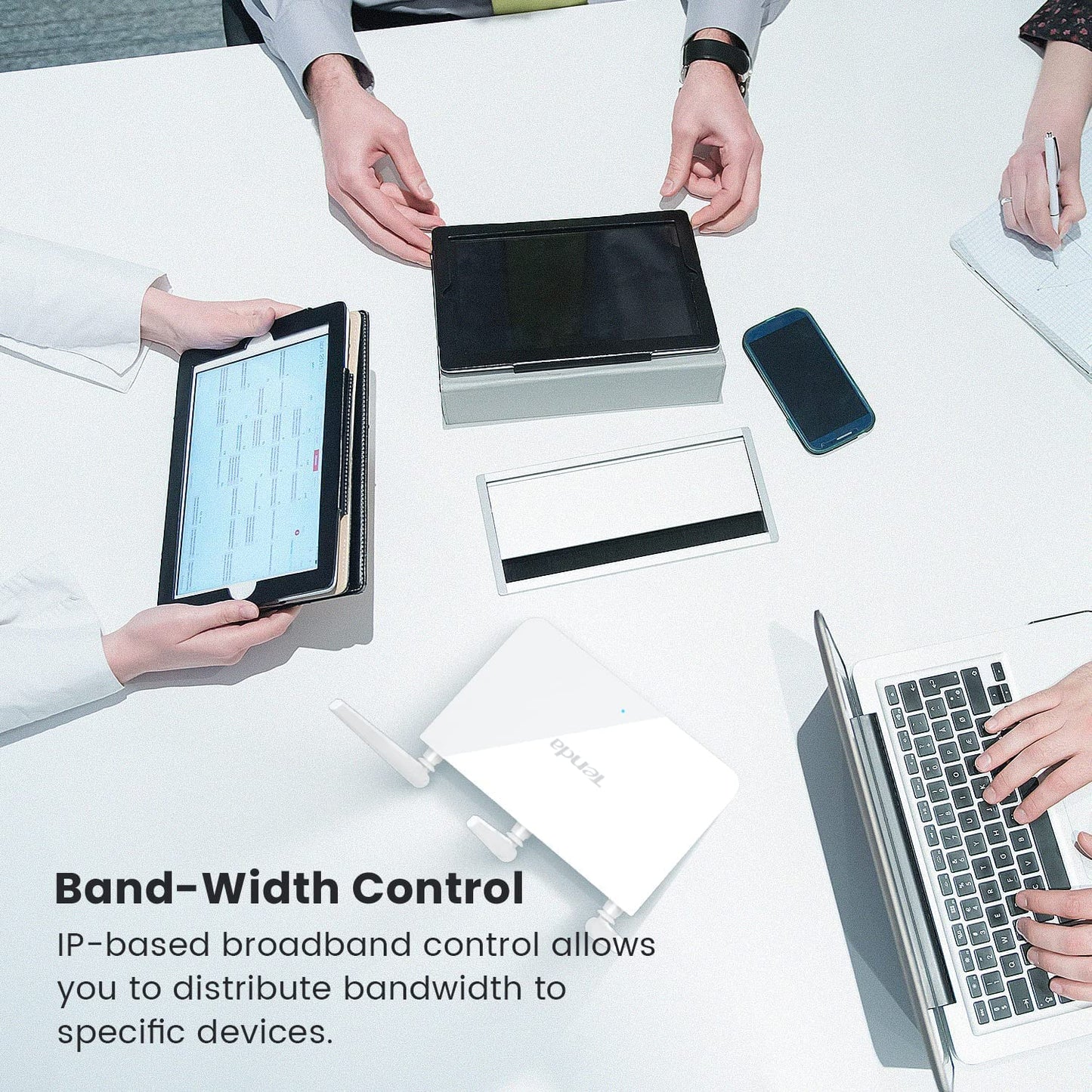 Tenda F3 N300 Wi-Fi Router, 300Mbps Speed, Easy Setup, WPS Button, Parental Control, Bandwidth Control, Wi-Fi Schedule, 3 x 5dBi External Antennas (White)