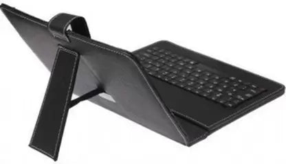 Champion 24.6cm ( 9.7 Inch ) Micro USB Keyboard Tablet Case ,Synthetic Leather Carry Cover for Tablet (Black)