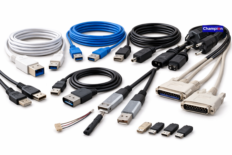 Computer Cables including printer cable , extension cable , USB cable