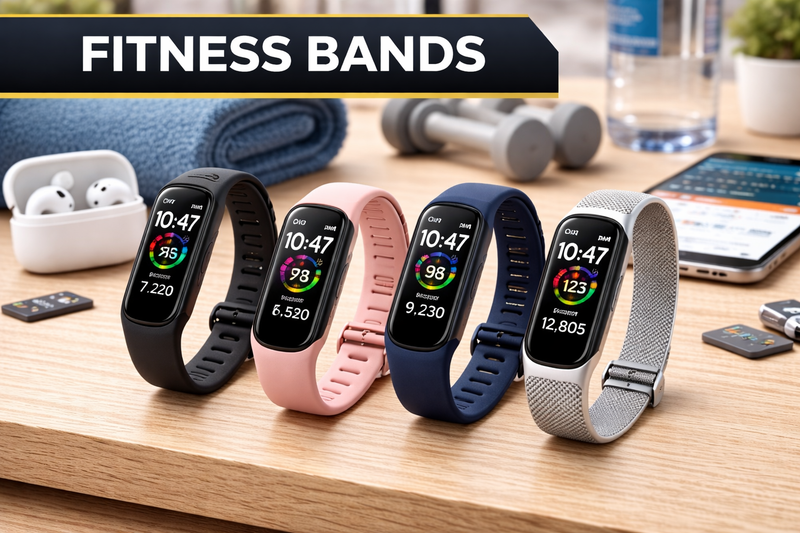 Fitness bands for health monitoring and daily activity tracking