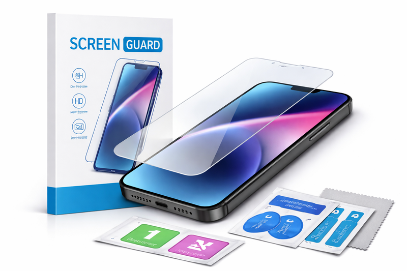 Tempered glass screen guard for smartphone with HD clarity and scratch protection