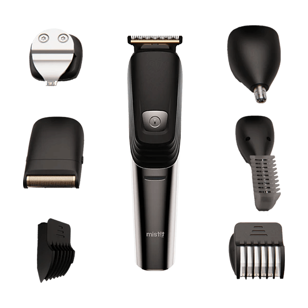 Misfit by boAt T200 Runtime: 120 mins 6-in-1 Trimmer for Men (Black)