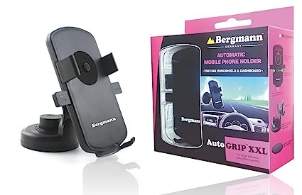 Bergmann Automatic Car Mobile Phone Holder AutoGRIP XXL (Black)