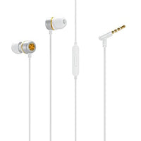 Portronics Conch 10 in-Ear Wired Earphone with 3.5mm Jack, Power Audio, Built-in Mic (White)