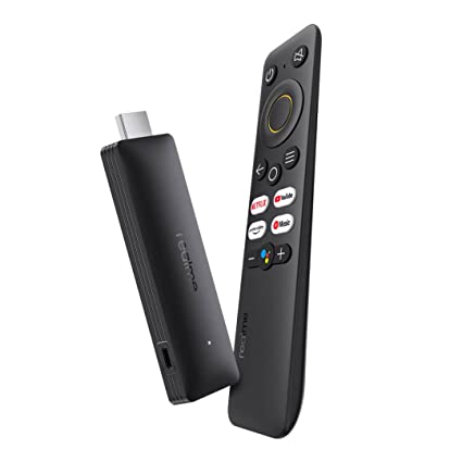 realme 4K Smart Google TV Stick with Remote Voice Recognition (Black)