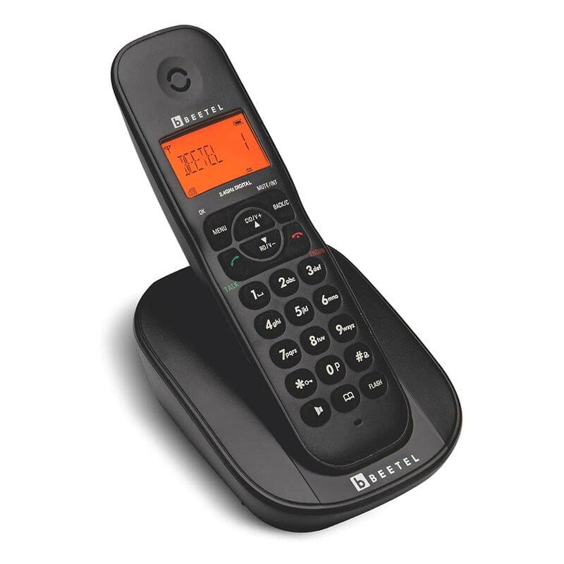 Beetel X73 Cordless 2.4Ghz Landline Phone with Caller ID Display, 2-Way Speaker Phone with Volume Controls, Auto Answer, Alarm Function, Stylish Design