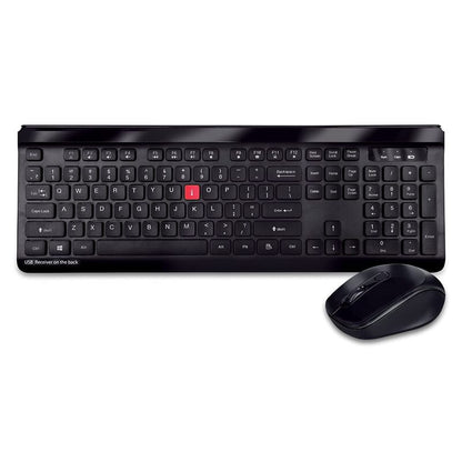 iBall Magical Duo 2 Wireless Deskset - Keyboard and Mouse I Alkaline Battery I High speed Optical Mouse I Long Battery Life I Smart semi-multimedia keyboard (Black)