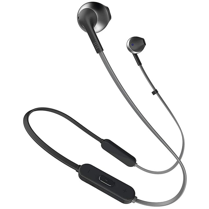 JBL T205BT by Harman Wireless Bluetooth in Ear Neckband Headphones with Mic Black