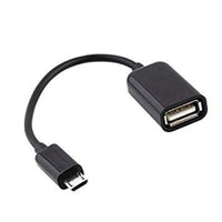Micro to USB Female OTG Cable (Black)