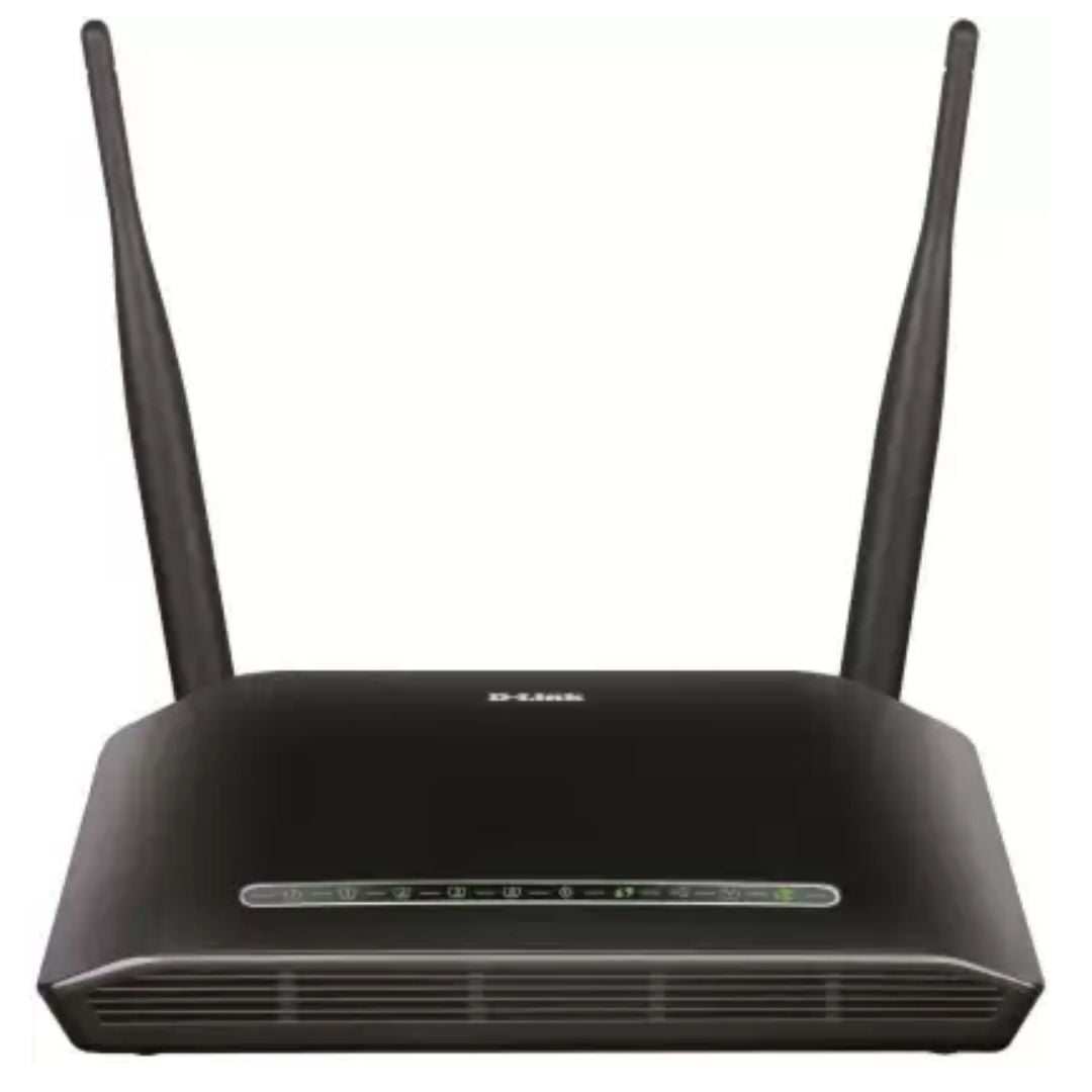 D-Link DSL-2750U 300 Mbps Wireless Router (Black, Single Band)