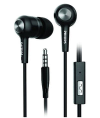 Philips Audio SHE1505BK Wired in Ear Earphones with Mic (Black)
