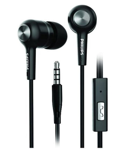 Philips Audio SHE1505BK Wired in Ear Earphones with Mic (Black)