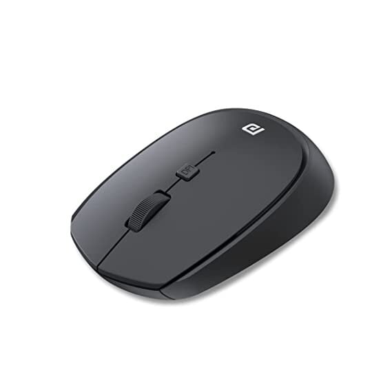 Portronics Toad 23 Wireless Optical Mouse with 2.4GHz, USB Nano Dongle, Click Wheel, Adjustable DPI (Black)