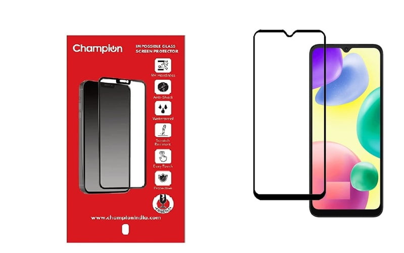 Champion Edge To Edge Screen Protector for Redmi 10 A