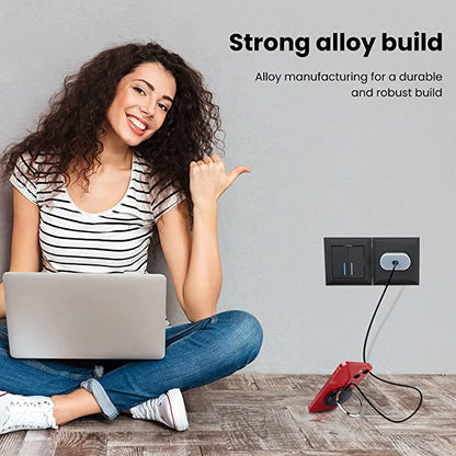 Portronics Freedom 15M Wireless USB Mobile Charger with Type-C Interface, Compatible with iPhone 12/13 Series