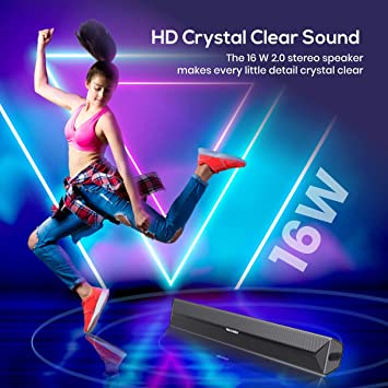 Portronics Pure Sound Pro IV Wireless Bluetooth 5.0 16W Soundbar