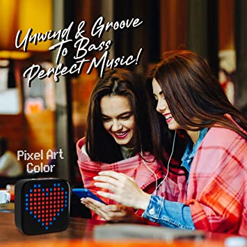 Portronics Pixel 8W Portable Bluetooth Speaker with 32 LED Displays Animation