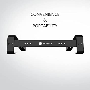 Portronics My Buddy K4 Portable Laptop Stand Support Upto 38.1cm (15 inch)Laptops (Black)
