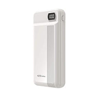 Portronics Indo 20D 20000mAh Power Bank with LED Digital Display & Dual Charging Options(White)
