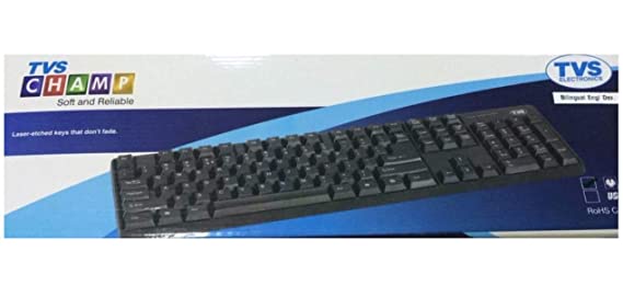 TVS Champ USB, Wired Keyboard (Multicolor)