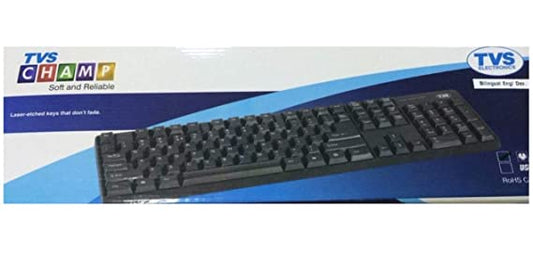 TVS Champ USB, Wired Keyboard (Multicolor)