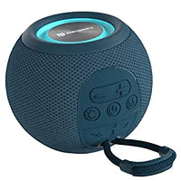 Portronics Resound 5W Bluetooth 5.3 Wireless Speaker with FM Radio, TWS Function, Multicolor LED Lights (Blue)