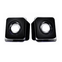 USB 2.0 Multimedia Mini Portable Speaker For Laptop/Desktop( Black)