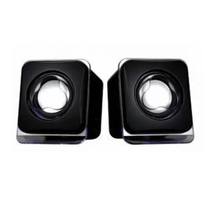 USB 2.0 Multimedia Mini Portable Speaker For Laptop/Desktop( Black)