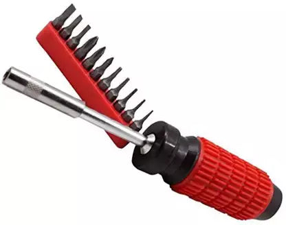 Magnetic Screwdriver 11-in-1 Set , Rubber Grip, Multifunctional Combination Tool Set