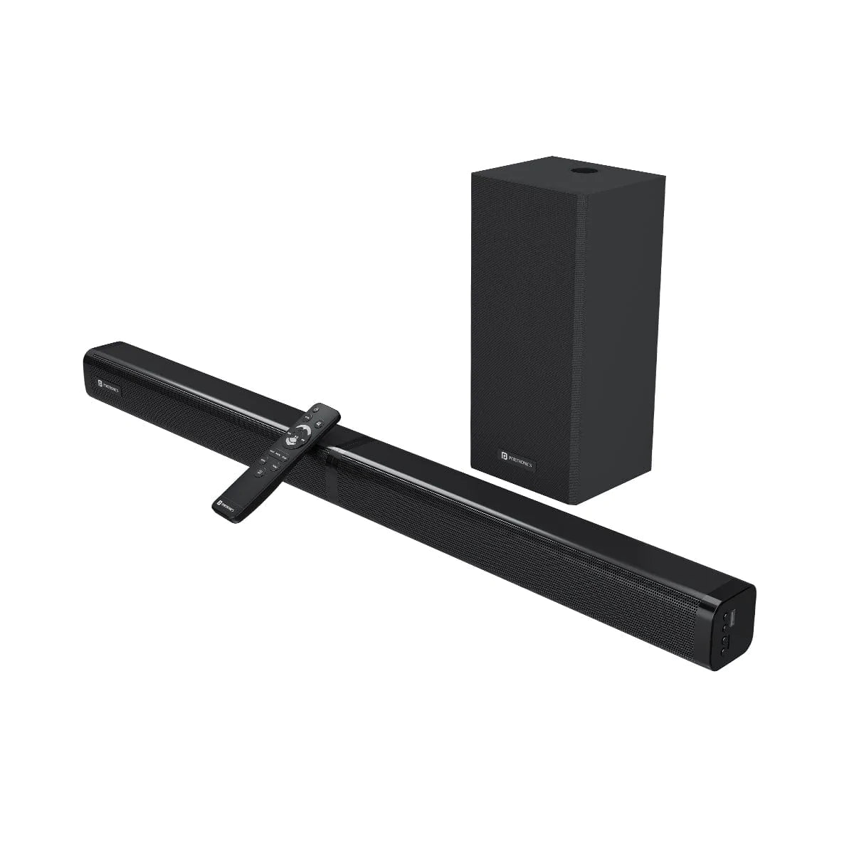 Portronics Pure Sound 103 100W Detachable Bluetooth Soundbar with Wired Subwoofer 2.1 Channel System