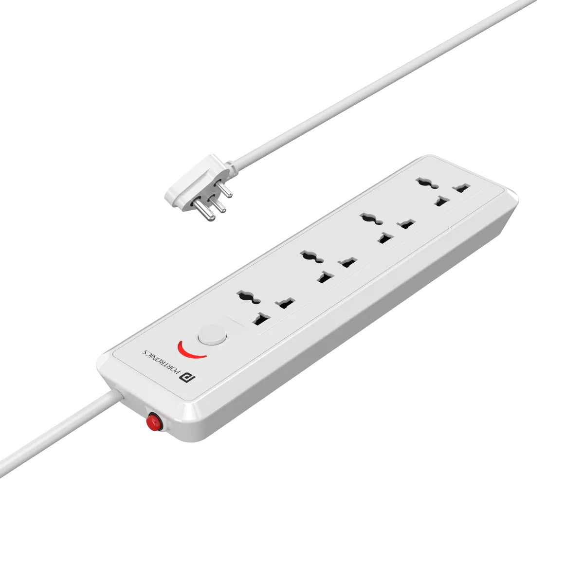 Portronics Power Plate 11 1500W Power Converter with 4 Power Sockets, 3M Cord Length