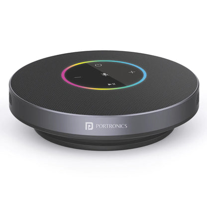 Portronics Talk Two Conference Speaker with Echo Cancellation & Noise Reduction, 3W Speakers and 3 Embedded Microphones