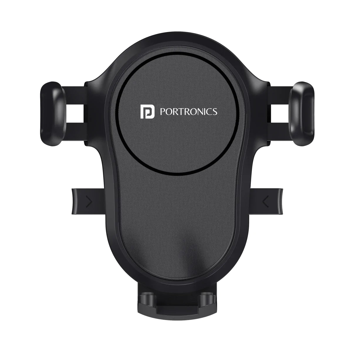 Portronics Clamp Y Adjustable Mobile Holder for Car with 360‚Â°Rotational,One Click Release Button,(Black)