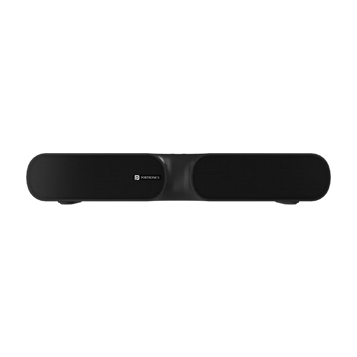Portronics Decibel 20 16W Wireless Bluetooth Soundbar, 3.5mm Aux Slot, HQ Stereo Sound, Long Playtime(Black)