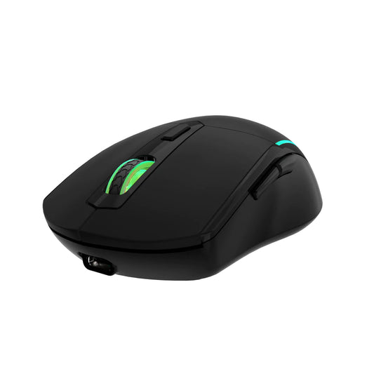 Portronics Toad One Wireless 2.4GHz & Bluetooth Connectivity Optical Mouse with 7 Colors RGB Lights, Rechargeable Battery