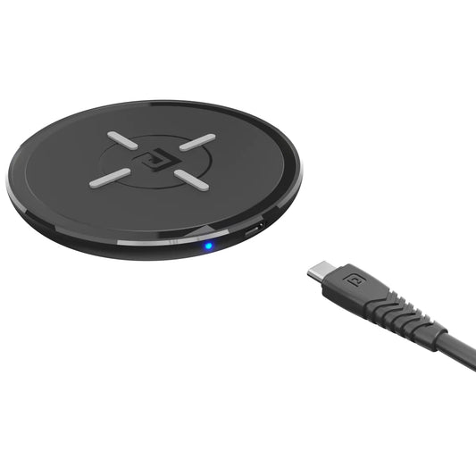 Portronics Freedom 2 15W Wireless Charging Pad with Type C Input, LED Indicator, Charger for Apple iPhone 13 (Black)