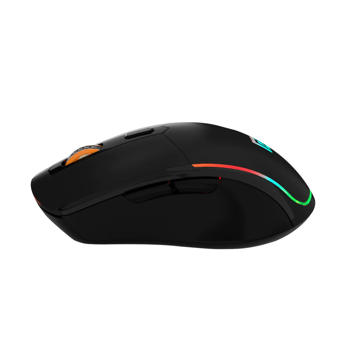 Portronics Toad One Wireless 2.4GHz & Bluetooth Connectivity Optical Mouse with 7 Colors RGB Lights, Rechargeable Battery